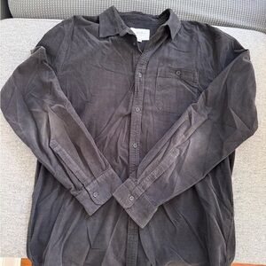 Cotton On Black Casual Button Down Shirt Relaxed Fit